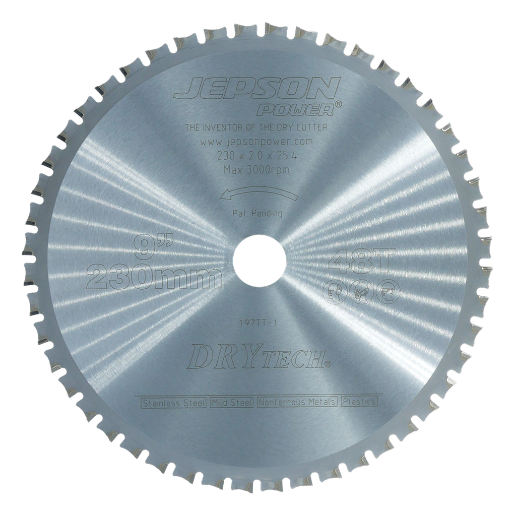 9'' Drytech® carbide tipped saw blade ø 230 mm / 48T for stainless steel & steel