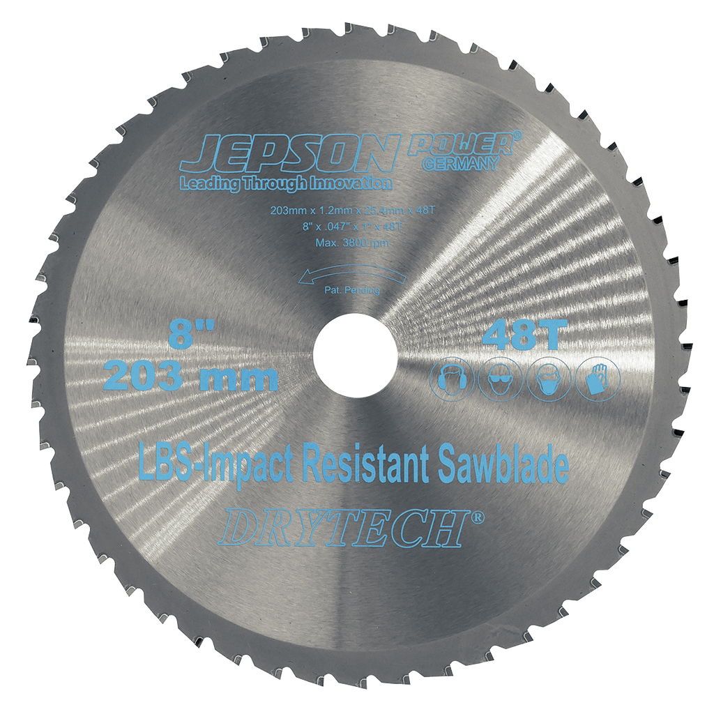 8'' Drytech® carbide tipped saw blade LBS impact resistant ø 203 mm / 48T for steel (thin walled)