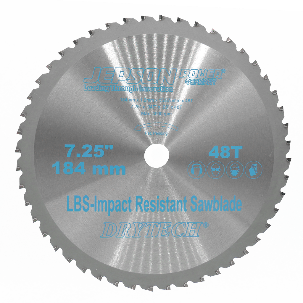 7 1/4'' Drytech® carbide tipped saw blade LBS impact resistant ø 184 mm / 48T for steel (thin walled)