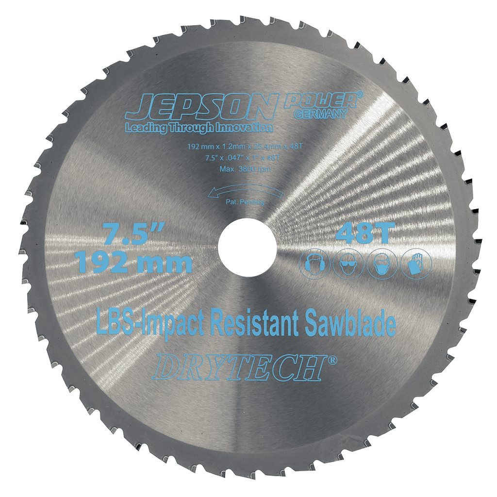 DRYTECH® LBS TCT Saw blade 192x1.2x20Hx48T impact resistant