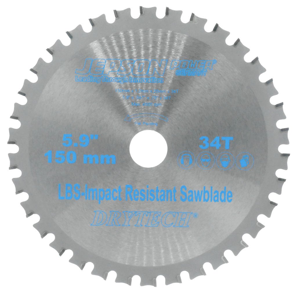 DRYTECH® LBS HM Sägeblatt 150x1.2x20Hx34Z shock resistent