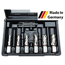 [490145] Core drill set HSS-Co 30 mm x Ø 12, 14, 16, 18, 20, 22 mm + pilote pin