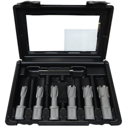 [490148] Carbide core drill set Ø30 mm 1x12, 1x14, 1x16, 1x18, 1x20, 1x22 mm + pilote pin