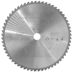 [600598] Drytech® HM-Sägeblatt ø 255 mm / 60Z für Stahl (dünnwandig)