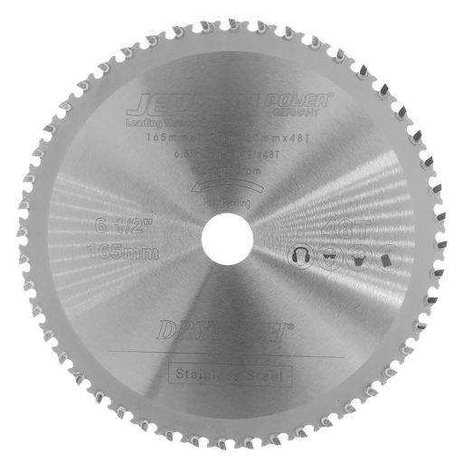 [72116548I] 6 1/2'' Drytech® carbide tipped saw blade for cordless tools ø 165 mm / 48T for stainless steel