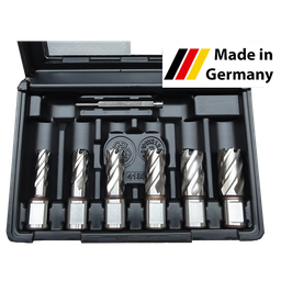 [490145] Core drill set HSS-Co 30 mm x Ø 12, 14, 16, 18, 20, 22 mm + pilote pin